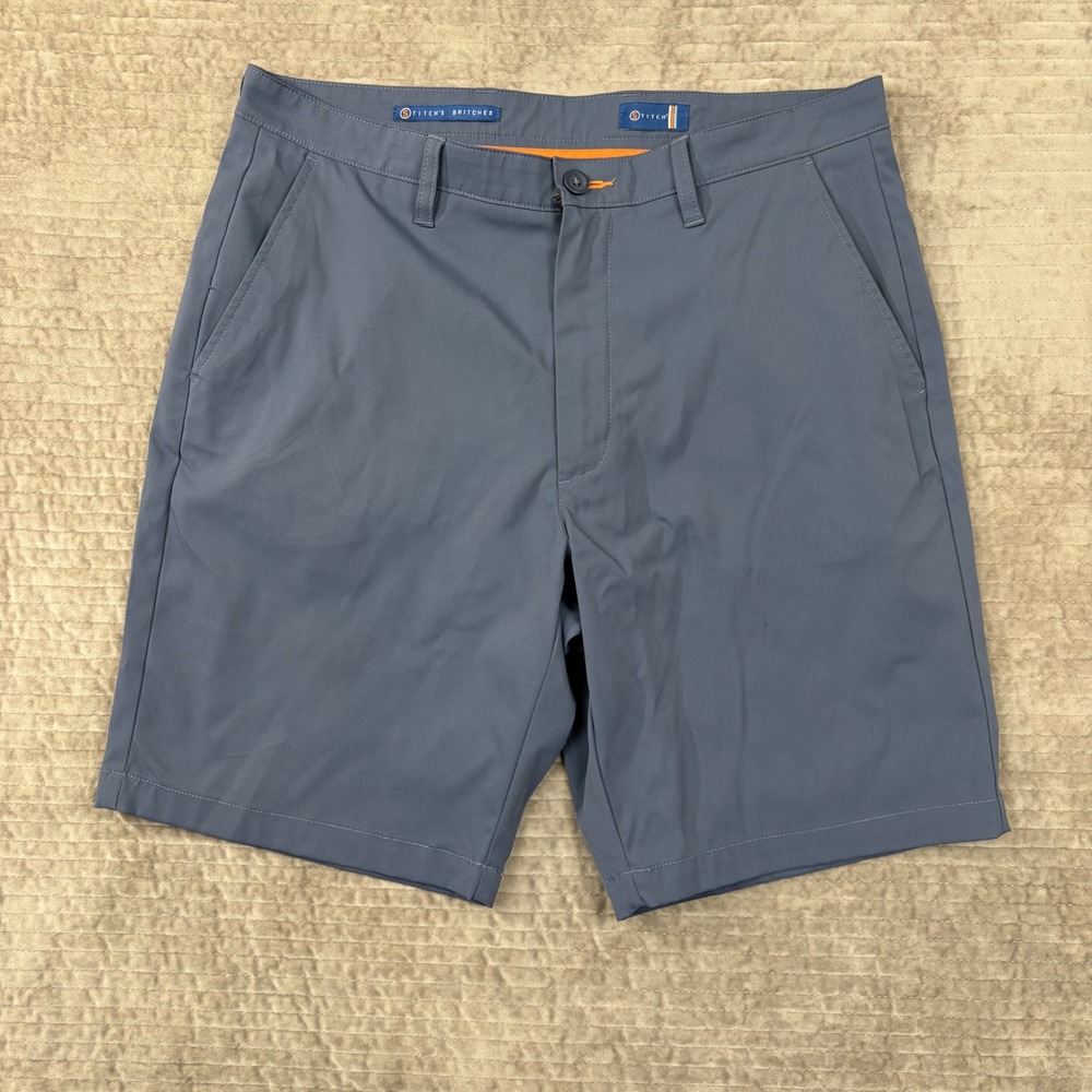 Stitch Golf Stitch's Britches Shorts Blue Gray Tech Performance 34 221SA5002
